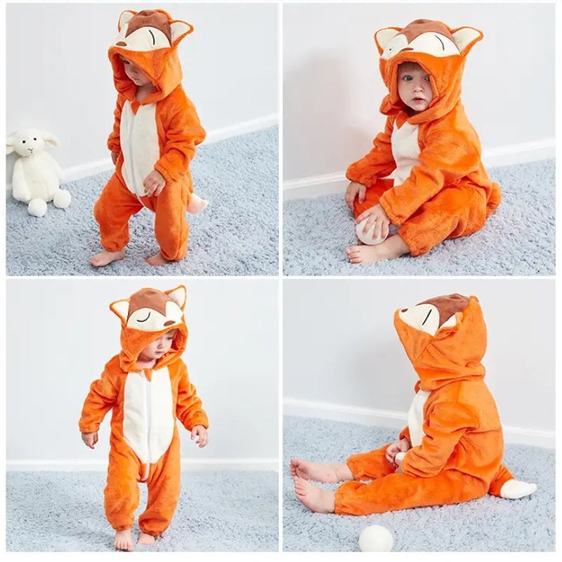 Pijama Dizfras Diseño Zorrito bebe Tela Polar