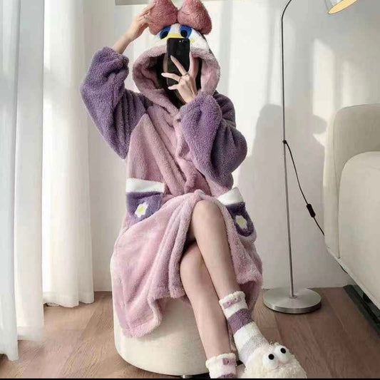 Bata Pijama De Felpa Pata Deysi