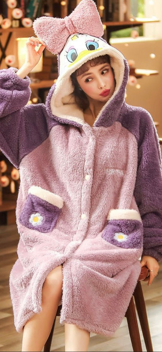 Bata Pijama De Felpa Pata Deysi