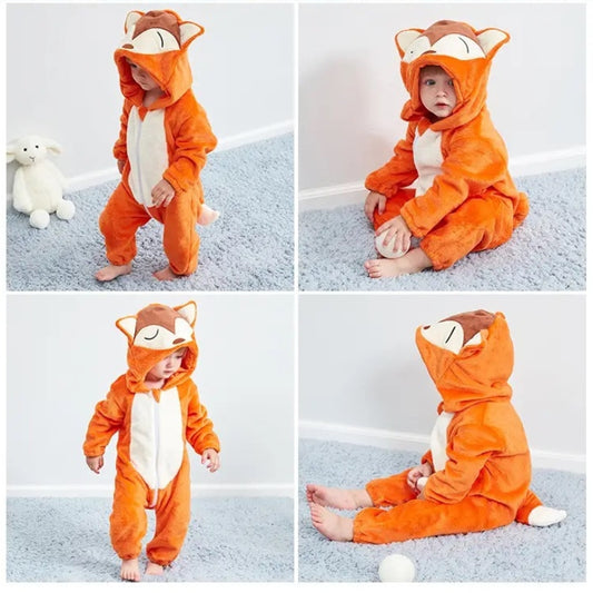 Pijama Dizfras Diseño Zorrito bebe Tela Polar